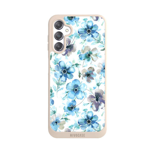 Samsung Galaxy A14 5G NIVOpure Blue Flower Pattern Trendy