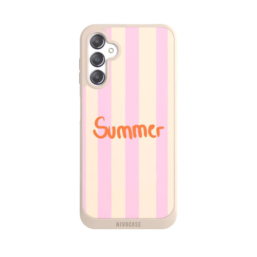 Samsung Galaxy A14 5G NIVOpure Summer Pink And Orange Stripes