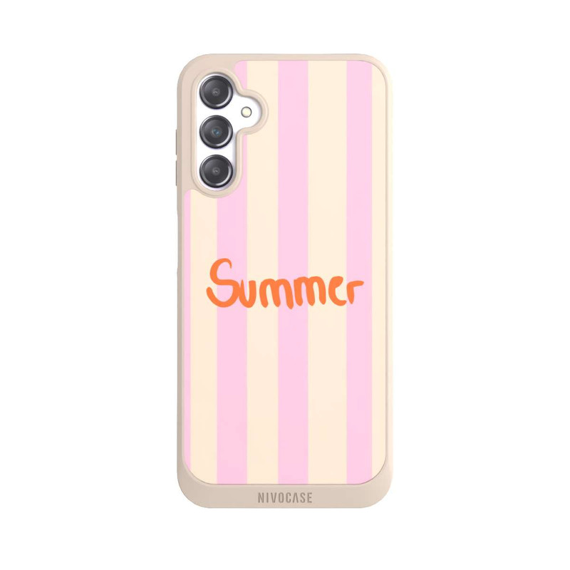 Galaxy A14 5G NIVOpure Summer Pink And Orange Stripes