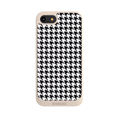 Apple iPhone 8 NIVOpure Houndstooth black-white