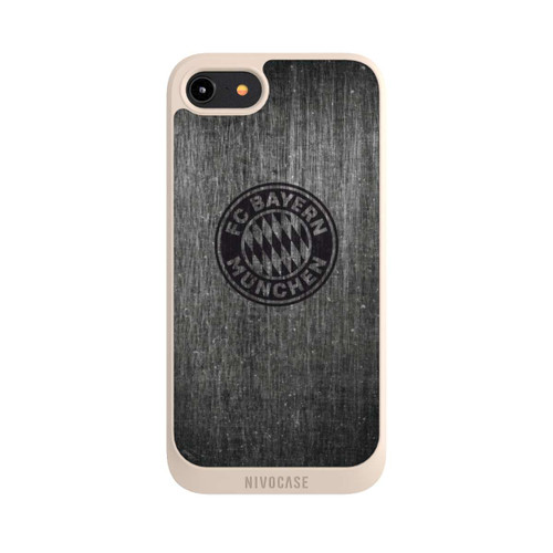 Apple iPhone 8 NIVOpure Metal look FCB Logo plain