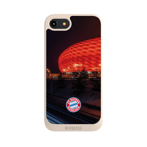 Apple iPhone 8 NIVOpure Allianz Arena bei Nacht FCB