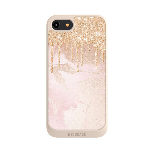 Apple iPhone 8 NIVOpure Rosegold Glitter Droplet Look