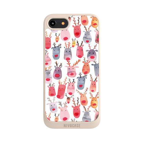 Apple iPhone 8 NIVOpure Cute Reindeer Watercolor