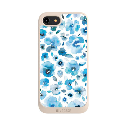Apple iPhone 8 NIVOpure Blue Tropical Flowers