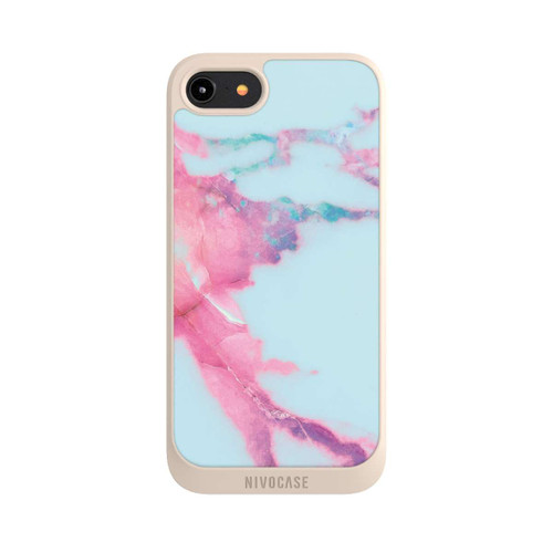 Apple iPhone 8 NIVOpure Light Blue Iridescent Vein Marble