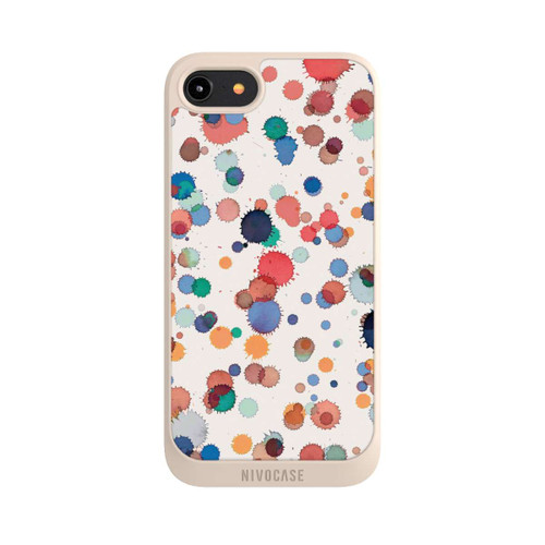 Apple iPhone 8 NIVOpure Drops Watercolor Texture Blue Yellow