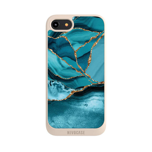 Apple iPhone 8 NIVOpure Ice Blue Marble Landscape