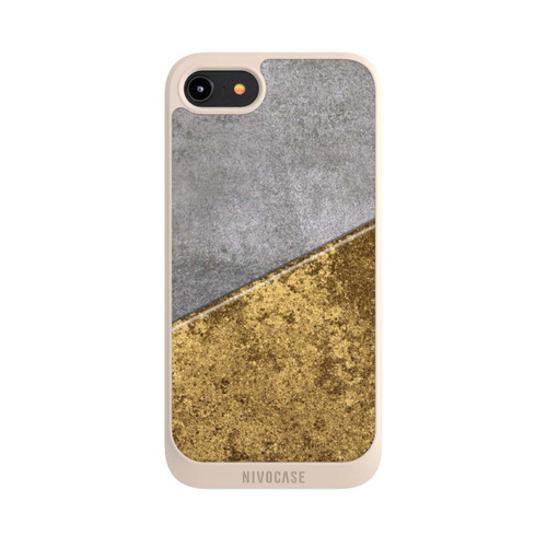 Apple iPhone 8 NIVOpure Concrete and Gold look