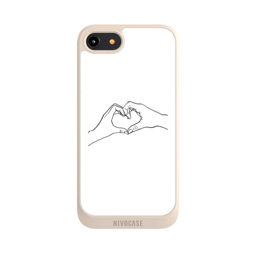 Apple iPhone 8 NIVOpure Love Hands Line Art