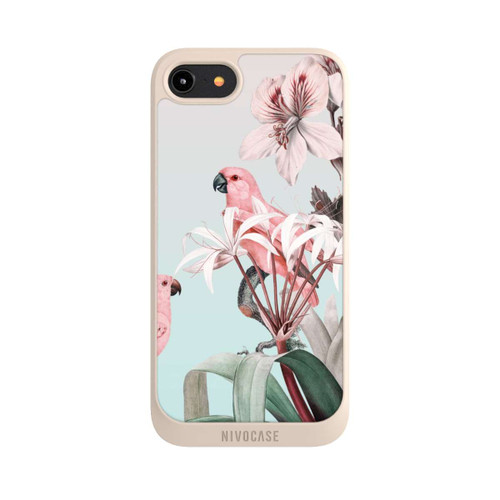 Apple iPhone 8 NIVOpure Pastel Parrots Paradise