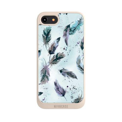 Apple iPhone 8 NIVOpure Magical Feathers Soft Blue