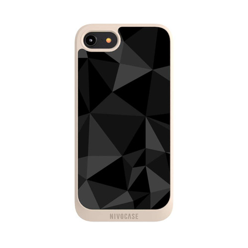 Apple iPhone 8 NIVOpure Polygon Pattern Black