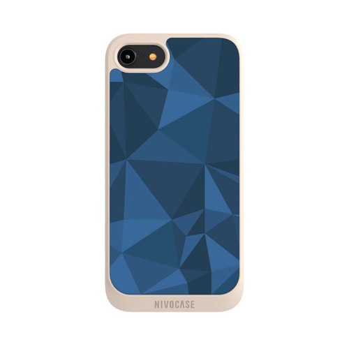 Apple iPhone 8 NIVOpure Polygon Pattern Blue