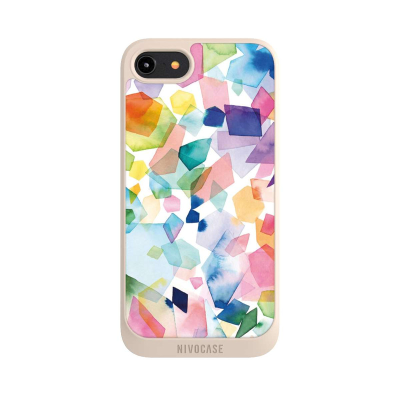 iPhone 8 NIVOpure Colorful Watercolor Gems Diamonds
