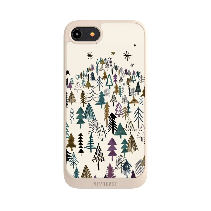iPhone 8 NIVOpure Mountain Trees Forest Purple