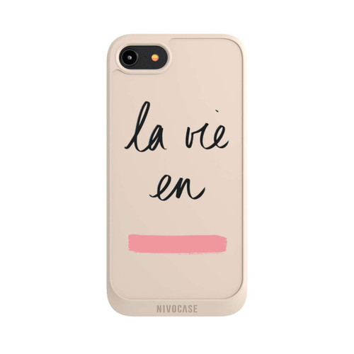 Apple iPhone 8 NIVOpure La vie en Pink Transparent