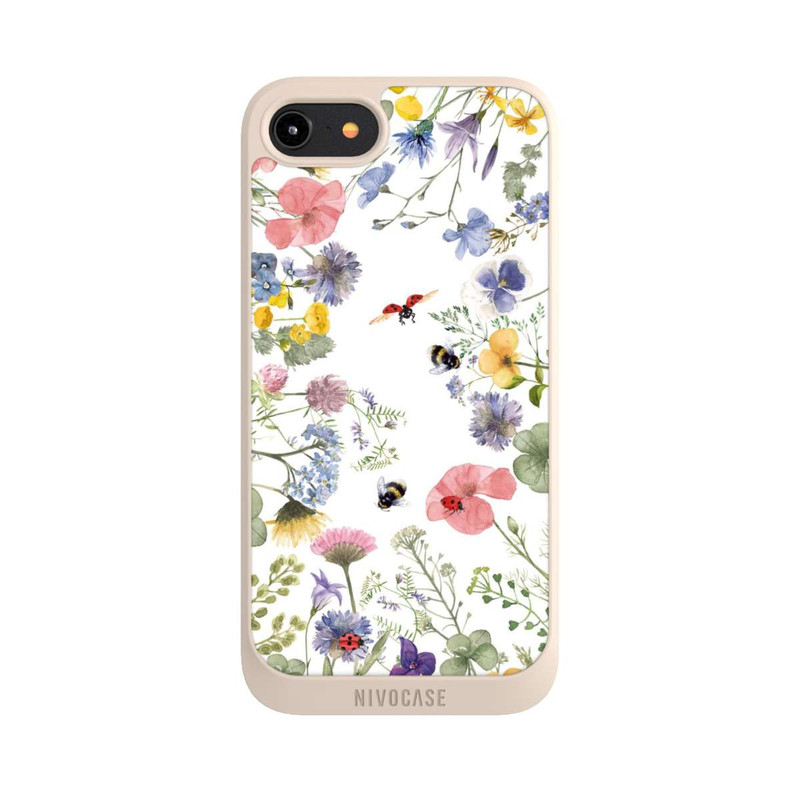 iPhone 8 NIVOpure Colourful Spring Flowers and Bees