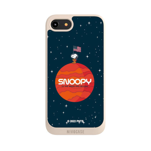 Apple iPhone 8 NIVOpure Snoopy Space Traveller Orange