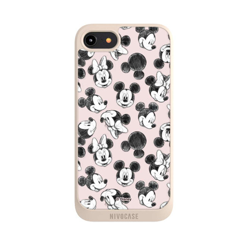 Apple iPhone 8 NIVOpure Minnie &amp; Mickey Many Faces Pink