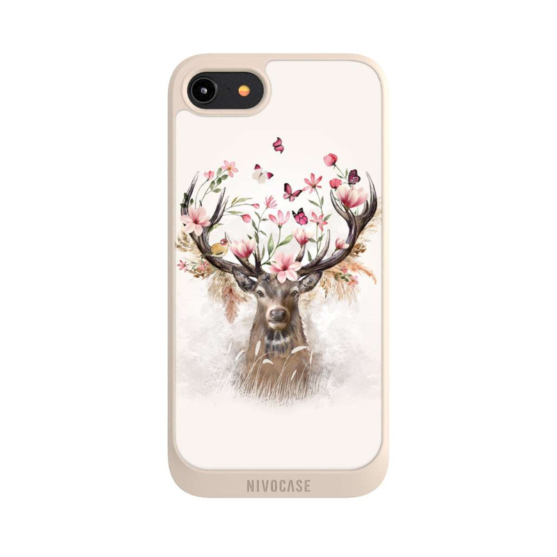iPhone 8 NIVOpure Deer Flowers Antlers