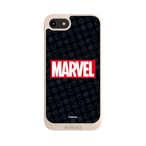 Apple iPhone 8 NIVOpure Marvel Logo Black Red 