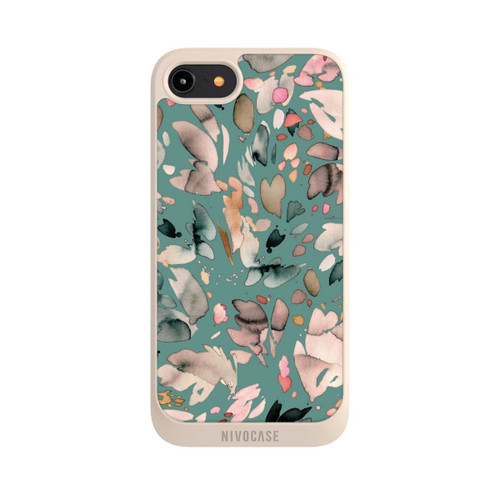 Apple iPhone 8 NIVOpure Abstract Flowers Petals Green