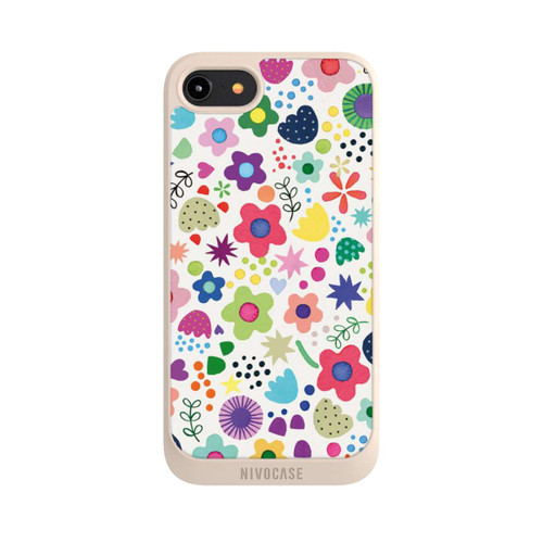 Apple iPhone 8 NIVOpure Psychedelic Flowers Colorful