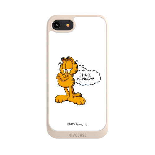 Apple iPhone 8 NIVOpure Garfield I Hate Mondays White