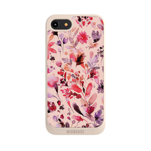 Apple iPhone 8 NIVOpure Artsy Flowers Viva Magenta