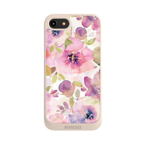 Apple iPhone 8 NIVOpure Pink Flowers Wallpaper