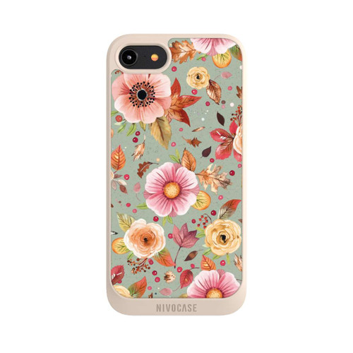 Apple iPhone 8 NIVOpure Autumn Flowers Soft Green