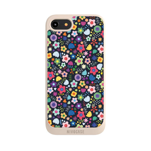 Apple iPhone 8 NIVOpure Psychedelic Flowers Multi Black