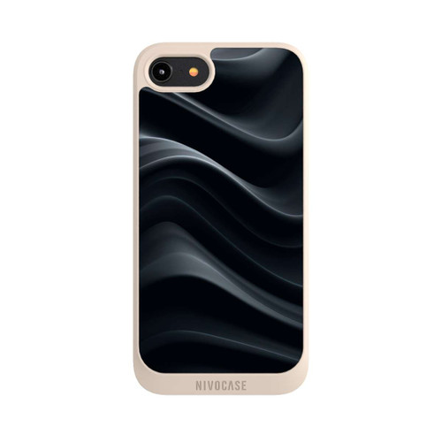 Apple iPhone 8 NIVOpure Black Waves Texture