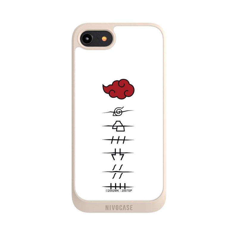 iPhone 8 NIVOpure Akatsuki member symbols white