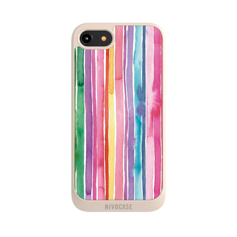 iPhone 8 NIVOpure Camouflage Rainbow Stripes