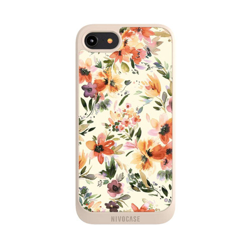Apple iPhone 8 NIVOpure Summer Artistic Flowers Ivory