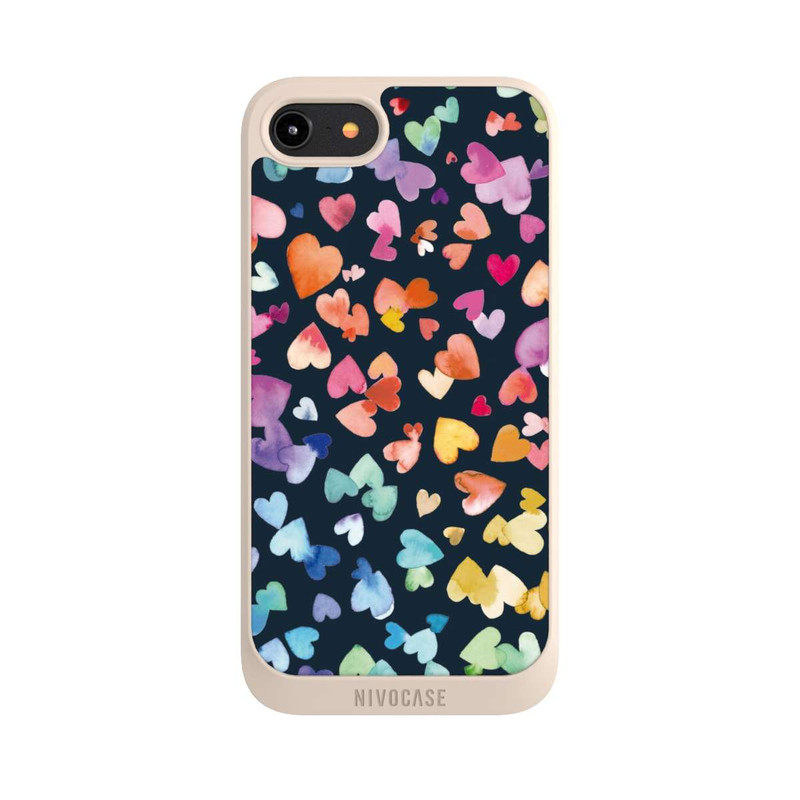 iPhone 8 NIVOpure Valentines Hearts Black