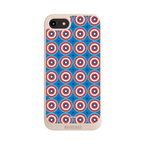 Apple iPhone 8 NIVOpure Captain American Shield Pattern