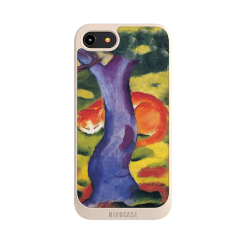 Apple iPhone 8 NIVOpure Cat Behind Tree by Franz Marc