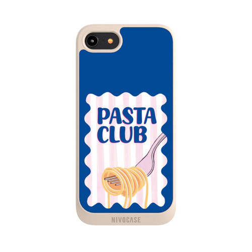 Apple iPhone 8 NIVOpure Pasta Club in Blue and Pink