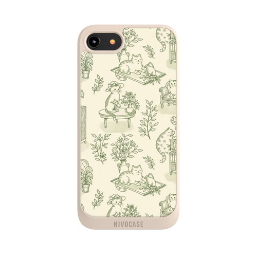 Apple iPhone 8 NIVOpure Chonky Cats Toile de Jouy