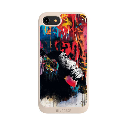 Apple iPhone 8 NIVOpure Chimp Blue Streetart