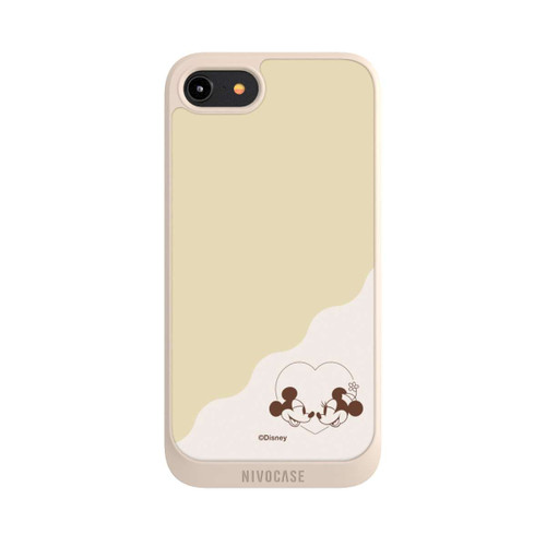 Apple iPhone 8 NIVOpure Mickey and Minnie Love Heart Beige