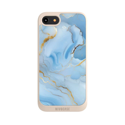Apple iPhone 8 NIVOpure Blue Marble Goldprint