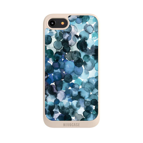 Apple iPhone 8 NIVOpure Watercolor Dots Blue Pattern