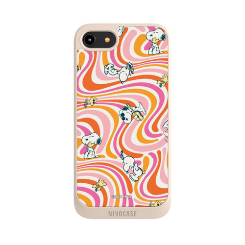 Apple iPhone 8 NIVOpure Peanuts Hippie Pattern Orange