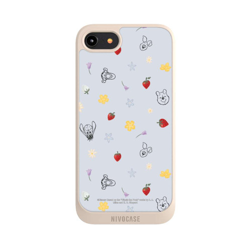 Apple iPhone 8 NIVOpure Winnie the Pooh and Friends Strawberry Pattern Blue