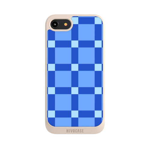 Apple iPhone 8 NIVOpure Big Blue Checked Pattern