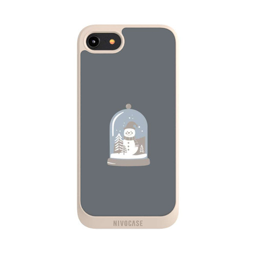 Apple iPhone 8 NIVOpure Minimalist Snow Globe with Snowman